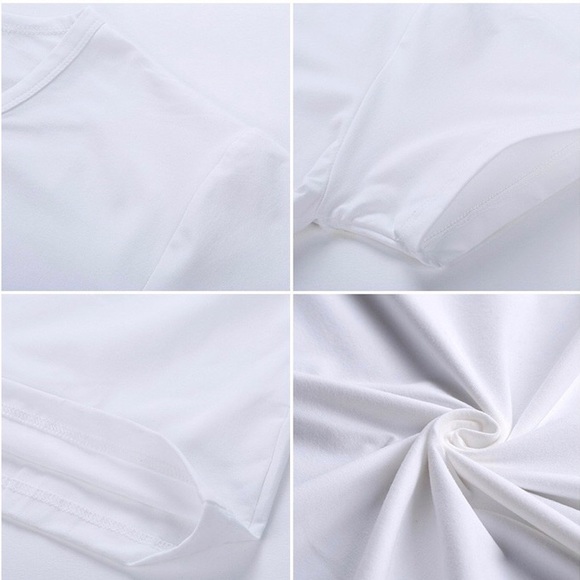 Mountains Planets Space Theme Graphic White Shirt Medium - Picture 2 of 4